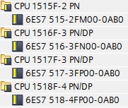 SAV : S7-1515F, S7-1516F, S7-1517F et S7-1518F
